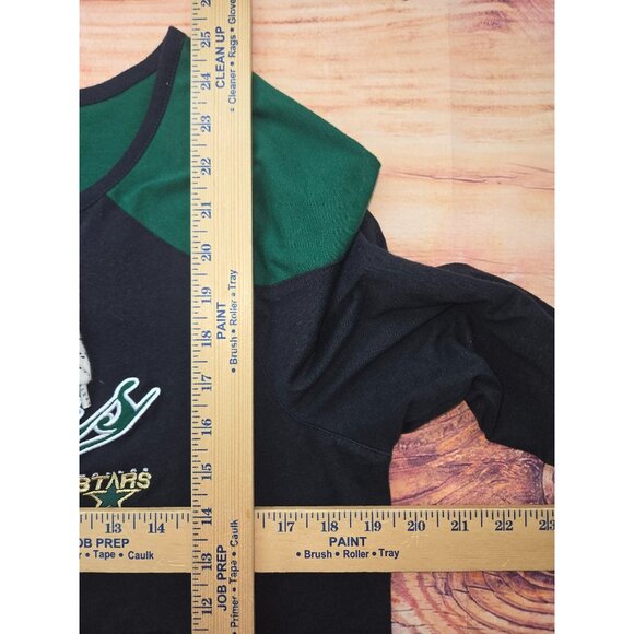 Dallas Stars Reebok Women's Raglan Lace-Up Sweatshirt Large - Picture 6 of 6